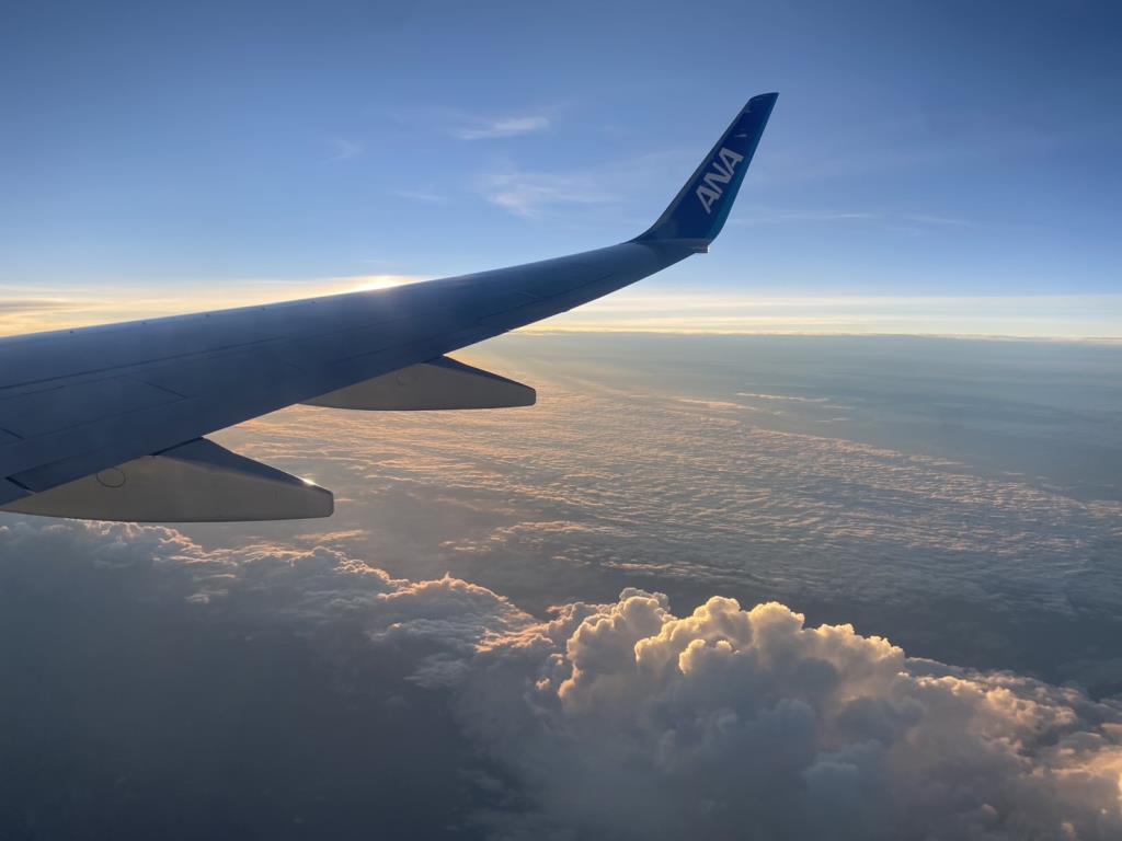 日没前の空